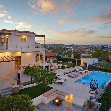 Spacious Villa With Private Eco-Pool And Panoramic Sea View Agia Pelagia  Exterior foto