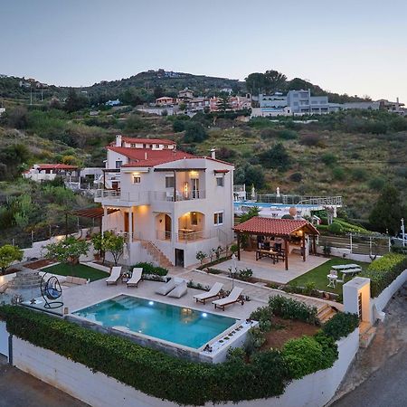 Spacious Villa With Private Eco-Pool And Panoramic Sea View Agia Pelagia  Exterior foto