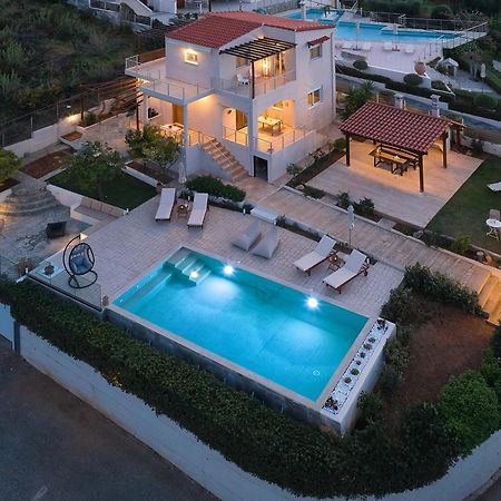Spacious Villa With Private Eco-Pool And Panoramic Sea View Agia Pelagia  Exterior foto