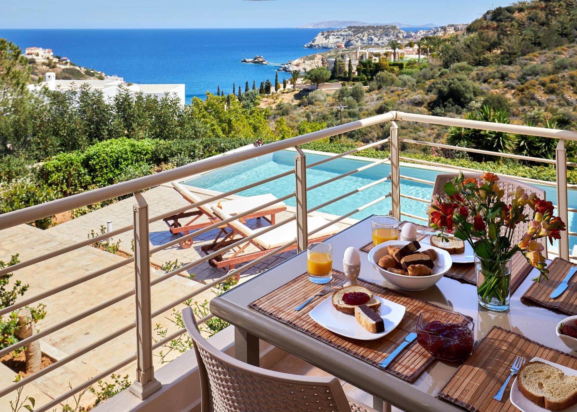 Spacious Villa With Private Eco-Pool And Panoramic Sea View Agia Pelagia  Exterior foto