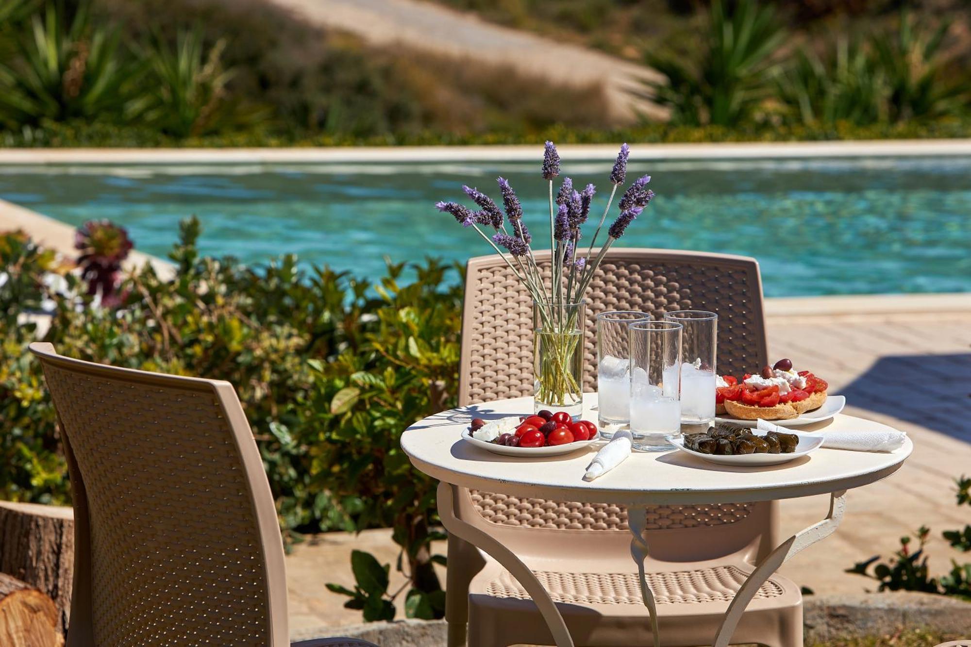 Spacious Villa With Private Eco-Pool And Panoramic Sea View Agia Pelagia  Exterior foto