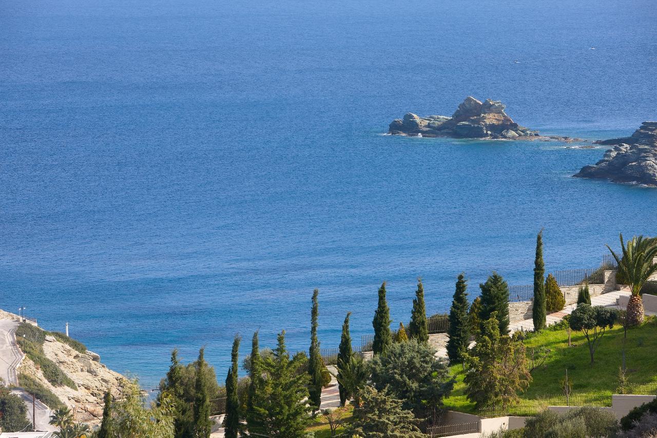 Spacious Villa With Private Eco-Pool And Panoramic Sea View Agia Pelagia  Exterior foto